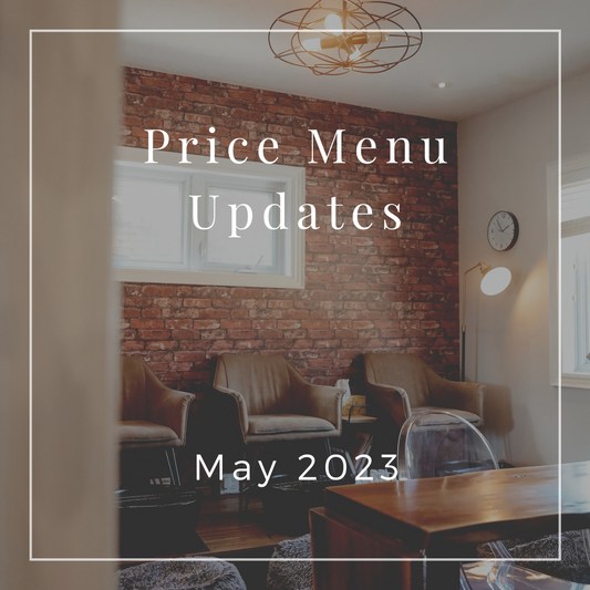 Price Menu Updates